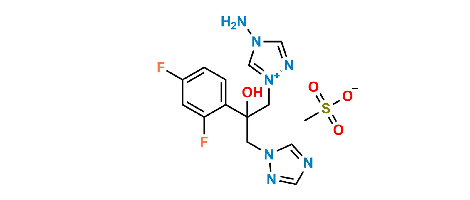 Fluconazole EP Impurity I (Mesylate salt)